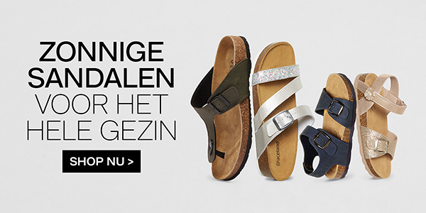 Zonnige sandalen voor het hele gezin>