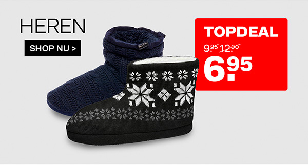 Topdeal heren pantoffels >