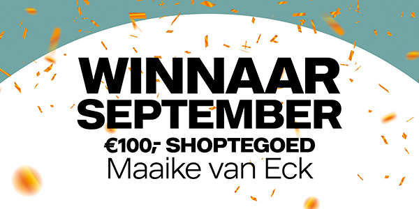 Winnaar september! 