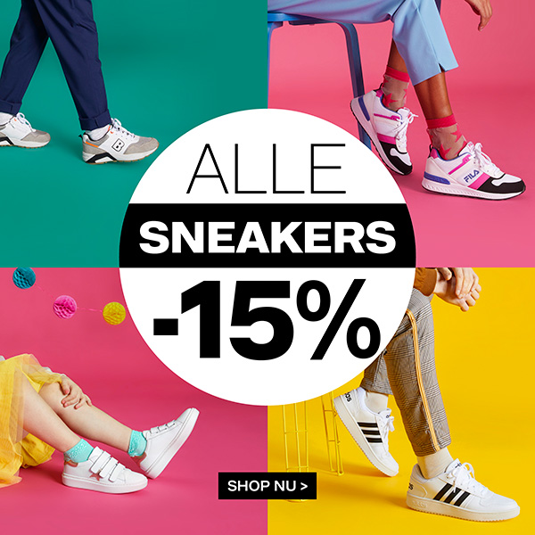 15% kortinh op alle sneakers