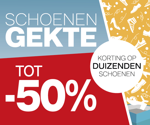 Schoenen gekte: -50% op heel veel schoenen