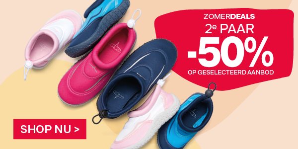 Zomerdeals 2e paar - 50% op geselecteerd aanbod