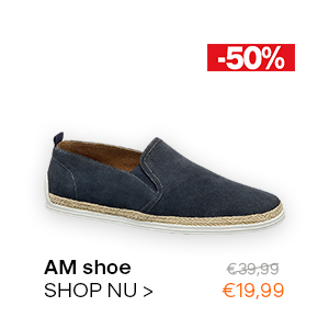 Blauwe suede instapper AM shoe