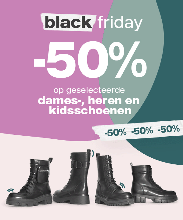 -50% korting op geselecteerde schoenen >