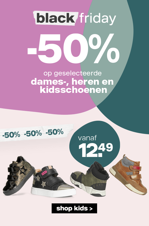 -50% korting op geselecteerde schoenen >