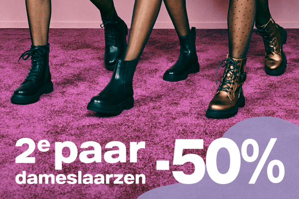 2e -50% op alle laarzen >