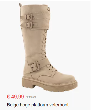 Beige boot >