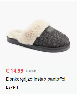 Esprit pantoffel >