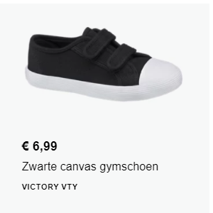 Gymschoen zwart >