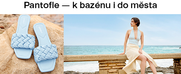 Pantofle — k bazénu i do města