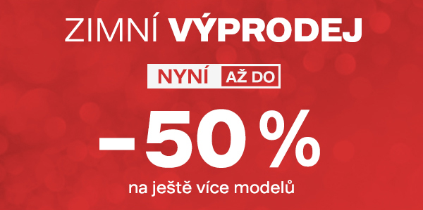 ZIMNÍ VÝPRODEJ na ještě více modelů