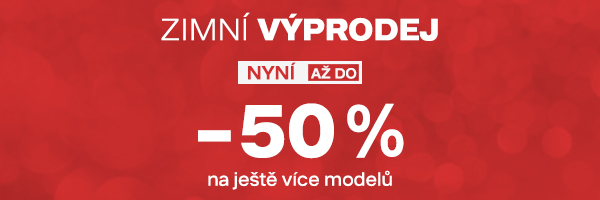 ZIMNÍ VÝPRODEJ na ještě více modelů