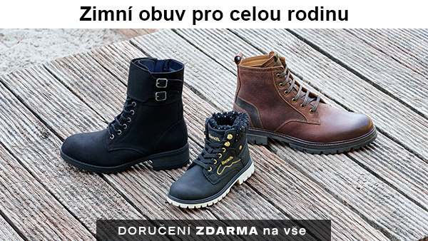 Zimní obuv pro celou rodinu